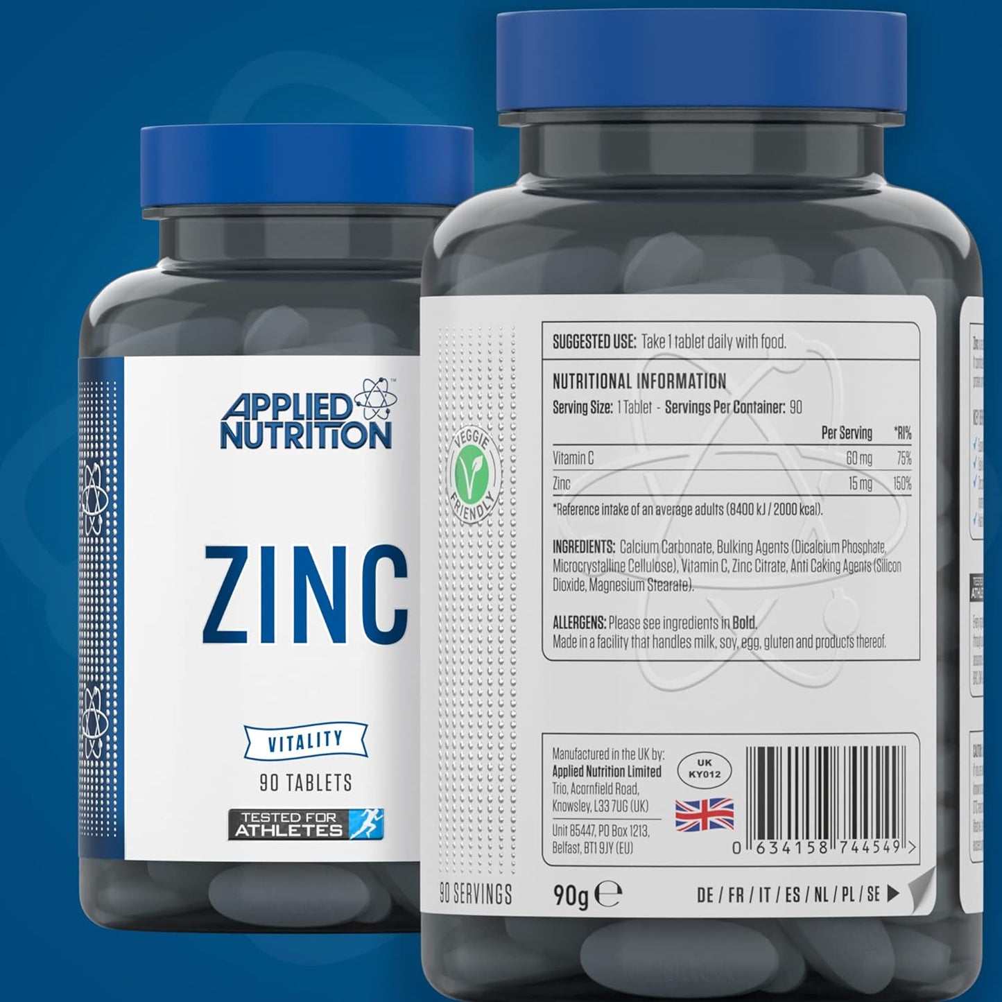 Zinc 90 Veggie Caps