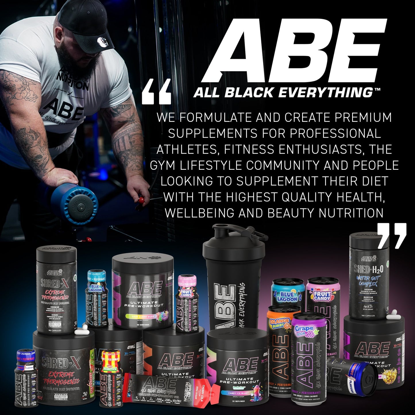 ABE All Black Everything - Extremely Potent Pre-Workout Powder 375 Gr.