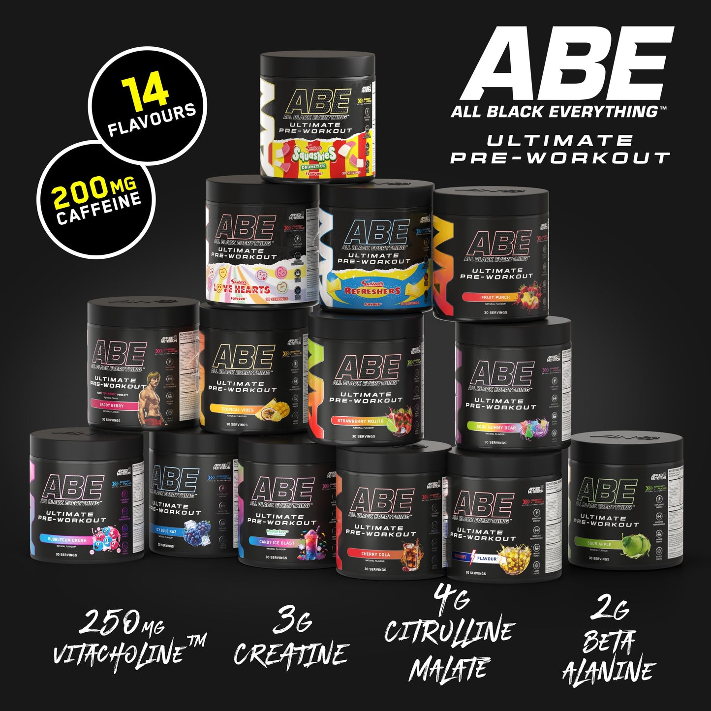 ABE All Black Everything - Extremely Potent Pre-Workout Powder 375 Gr.