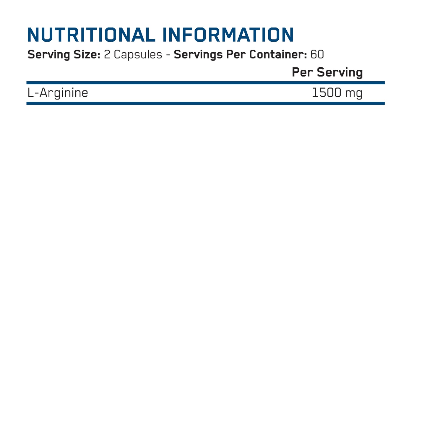 L-Arginine 1500 120 Caps