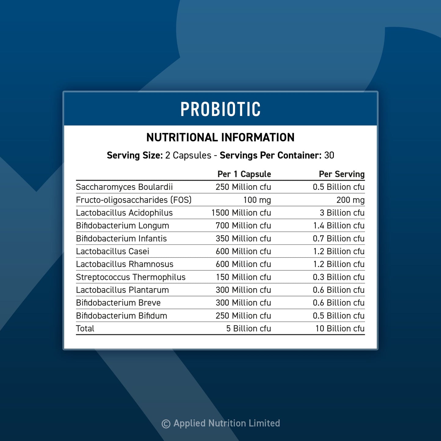 Probiotic - Advanced Multi-Strain Formula 60 caps