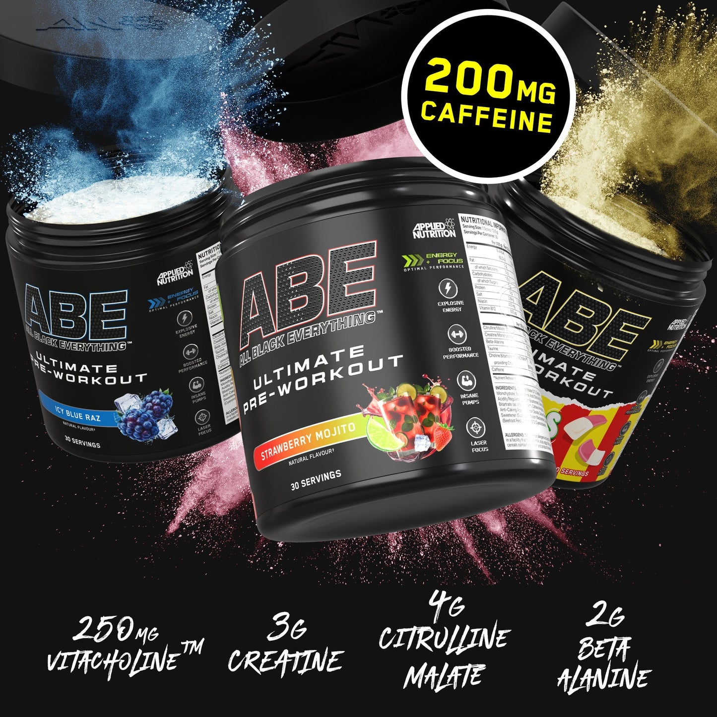 ABE All Black Everything - Extremely Potent Pre-Workout Powder 375 Gr.