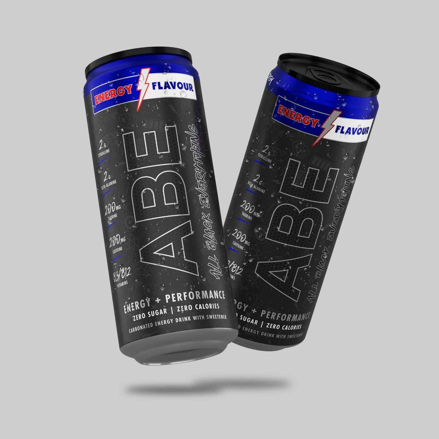 ABE - Energy & Performance Pre Workout Cans x12 - Sin azúcar.