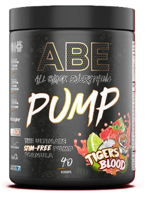 ABE Pump - Zero Stim Pre-Workout (500g) Pre- entreno sin estimulantes, con creatina y B12.