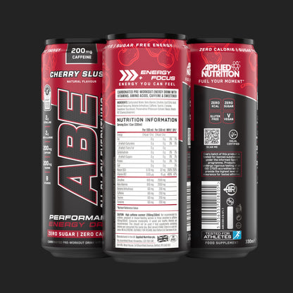 ABE - Energy & Performance Pre Workout Cans x12 - Sin azúcar.