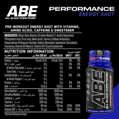 ABE Ultimate Pre Workout Shot 60ml