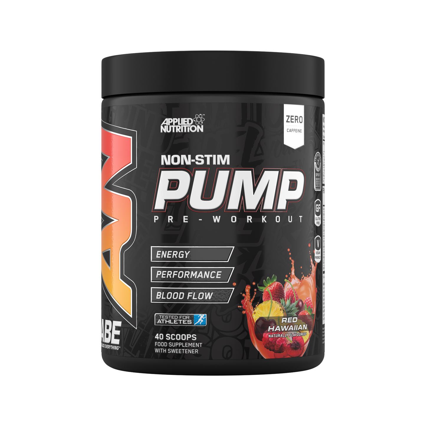 ABE Pump - Zero Stim Pre-Workout (500g) Pre- entreno sin estimulantes, con creatina y B12.