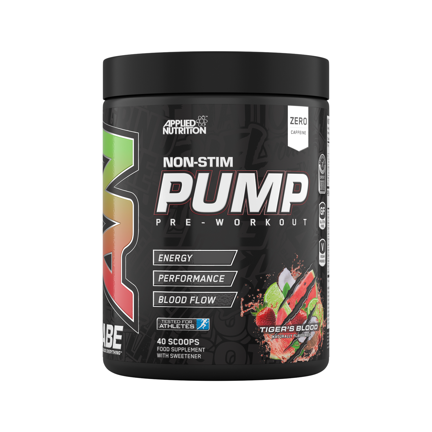 ABE Pump - Zero Stim Pre-Workout (500g) Pre- entreno sin estimulantes, con creatina y B12.