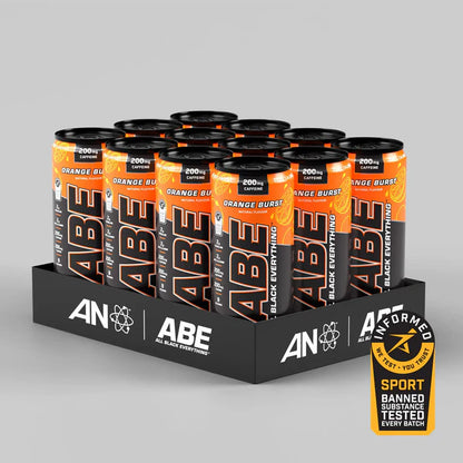ABE - Energy & Performance Pre Workout Cans x12 - Sin azúcar.