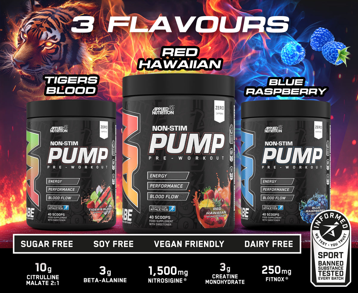 ABE Pump - Zero Stim Pre-Workout. Pre- entreno sin estimulantes, con creatina y B12.