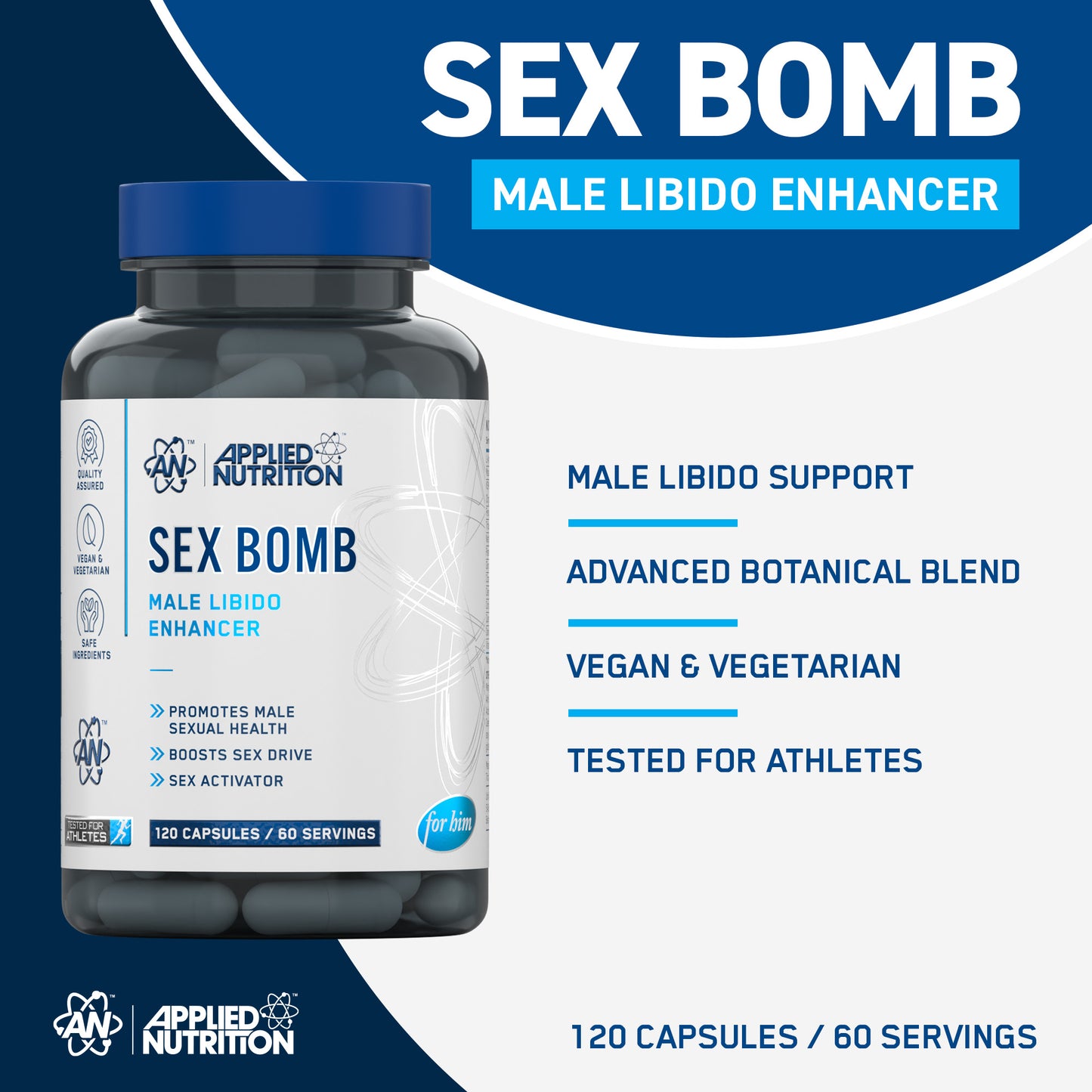 Sex Bomb Male Libido Enhancer 120 v caps