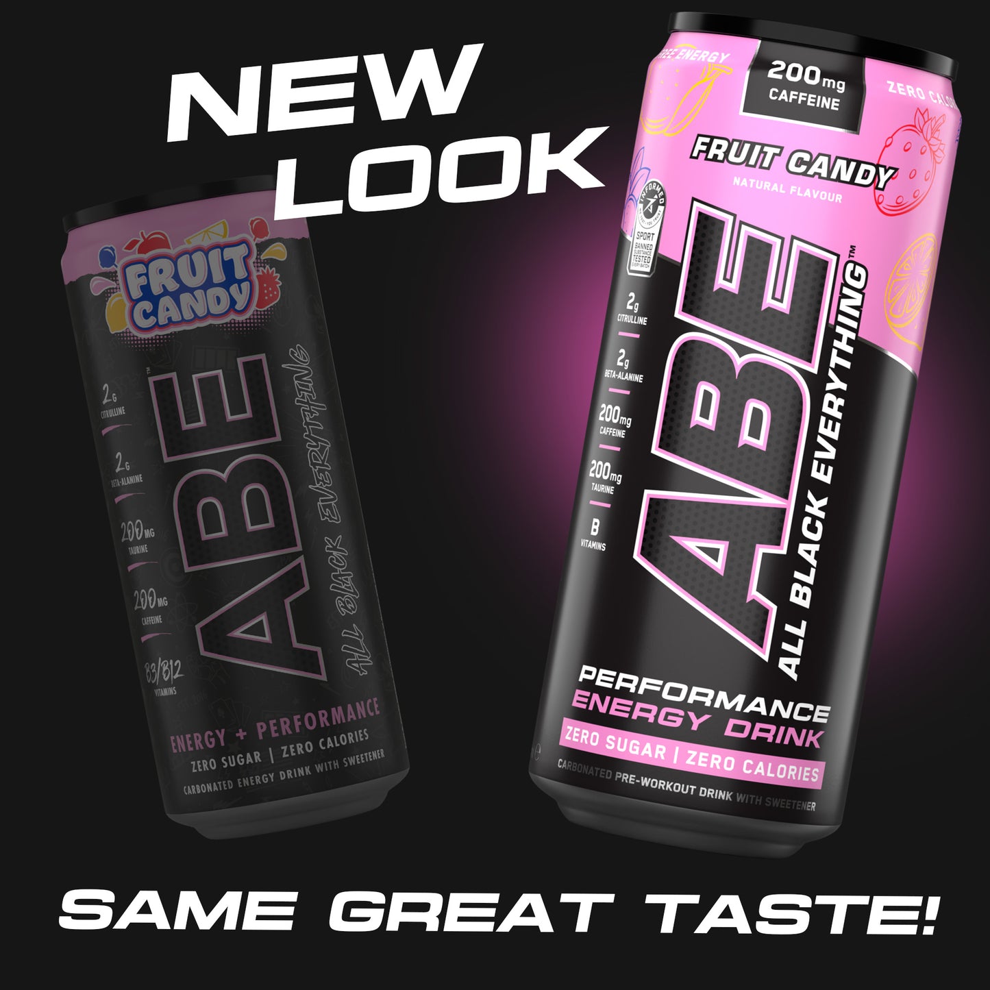 ABE - Energy & Performance Pre Workout Cans x12 - Sin azúcar.