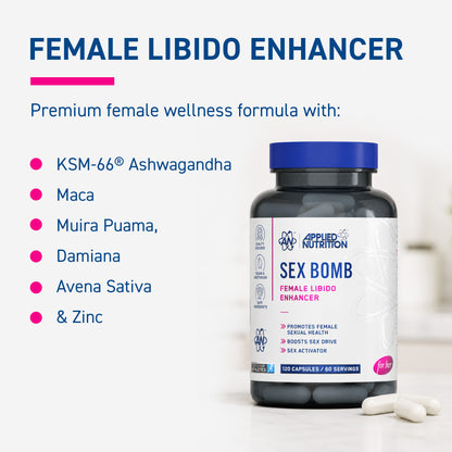 Sex Bomb Female Libido Enhancer 120 v caps