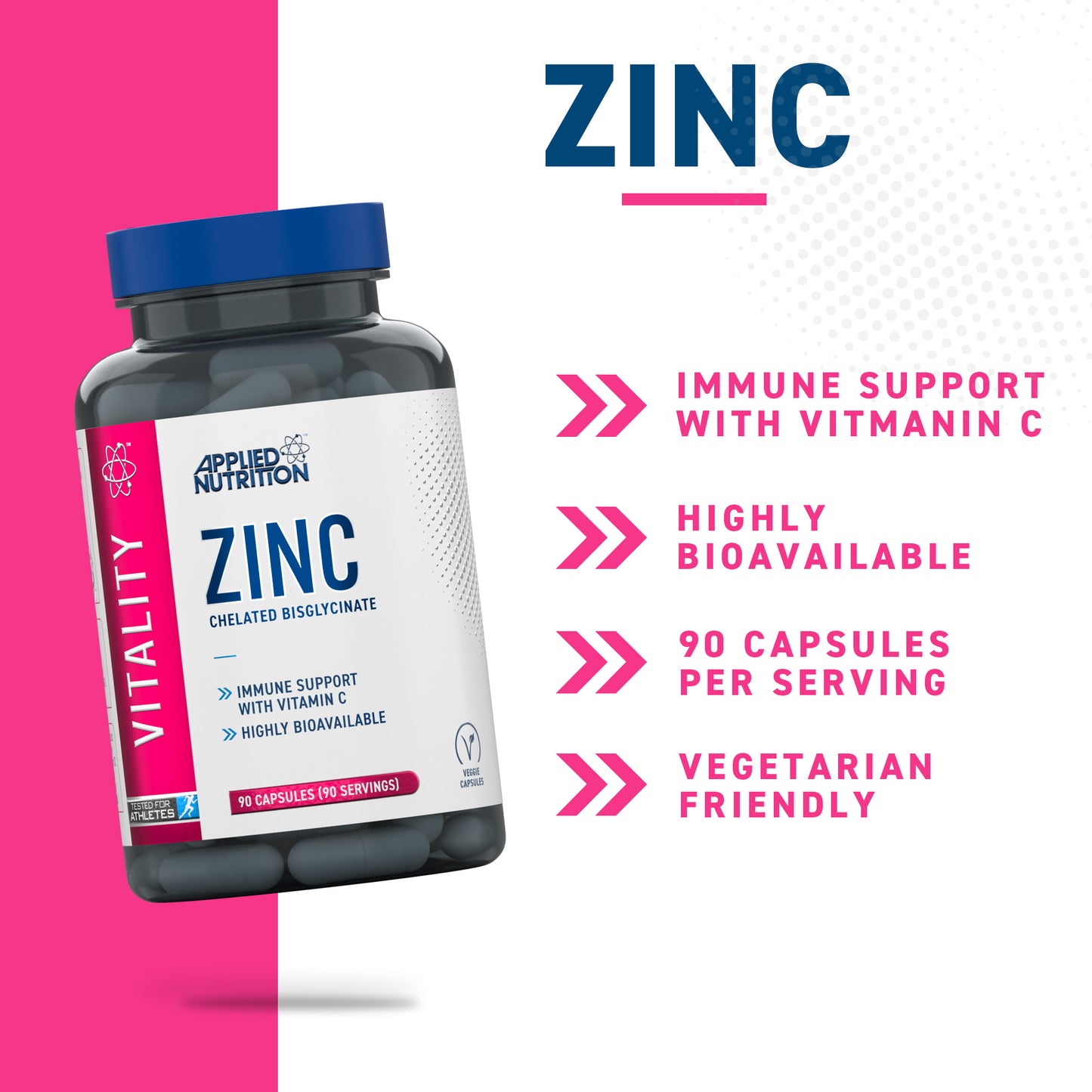Zinc 90 Veggie Caps