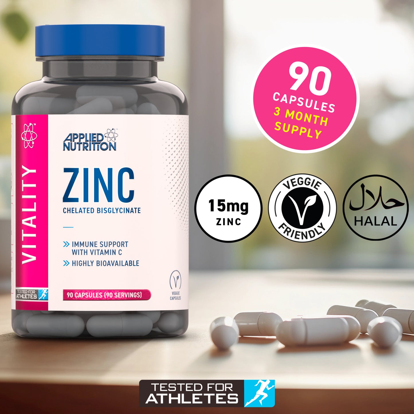 Zinc 90 Veggie Caps