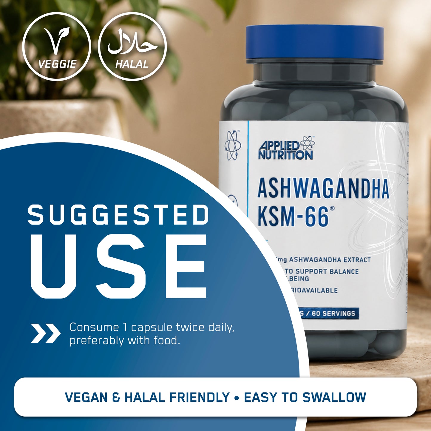 Ashwagandha KSM-66 (60 Caps)