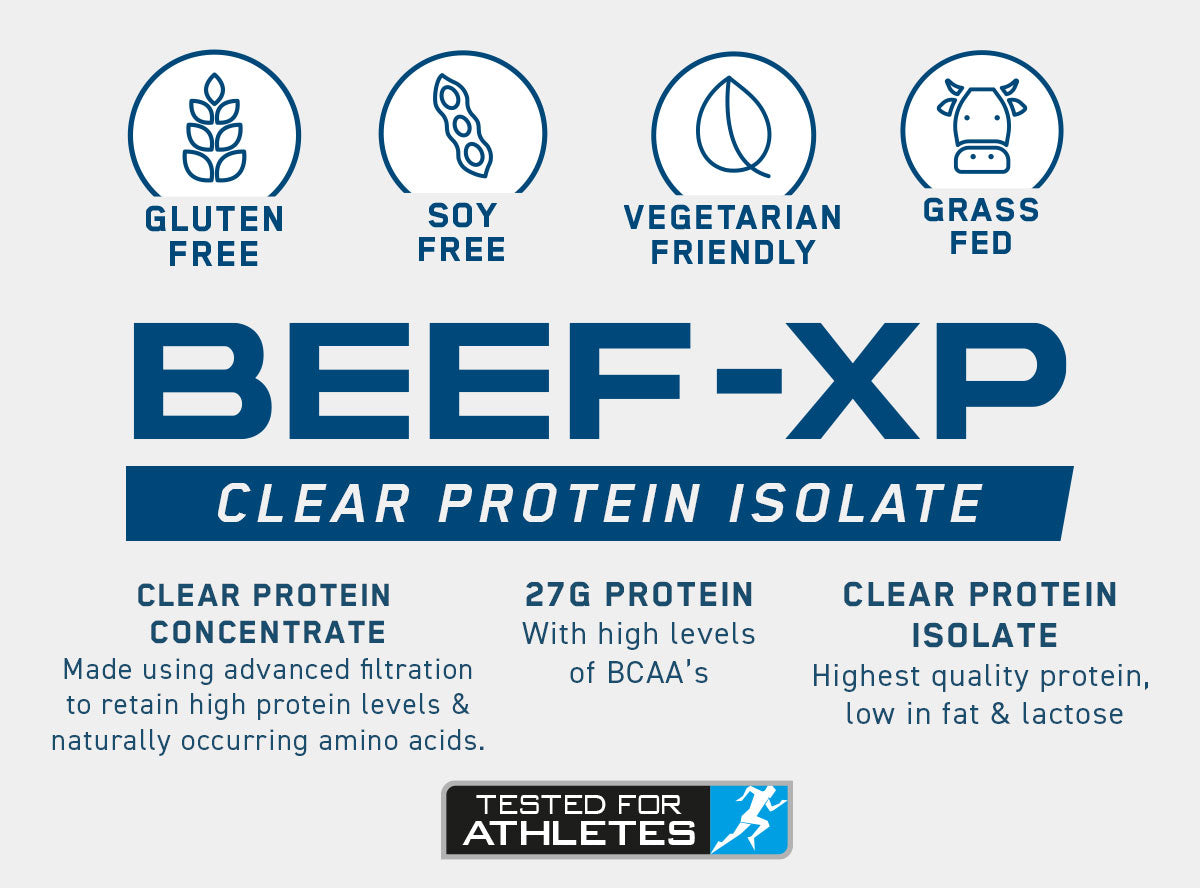 BEEF-XP Clear Beef Protein Isolate 1.8kg (60 Servings)