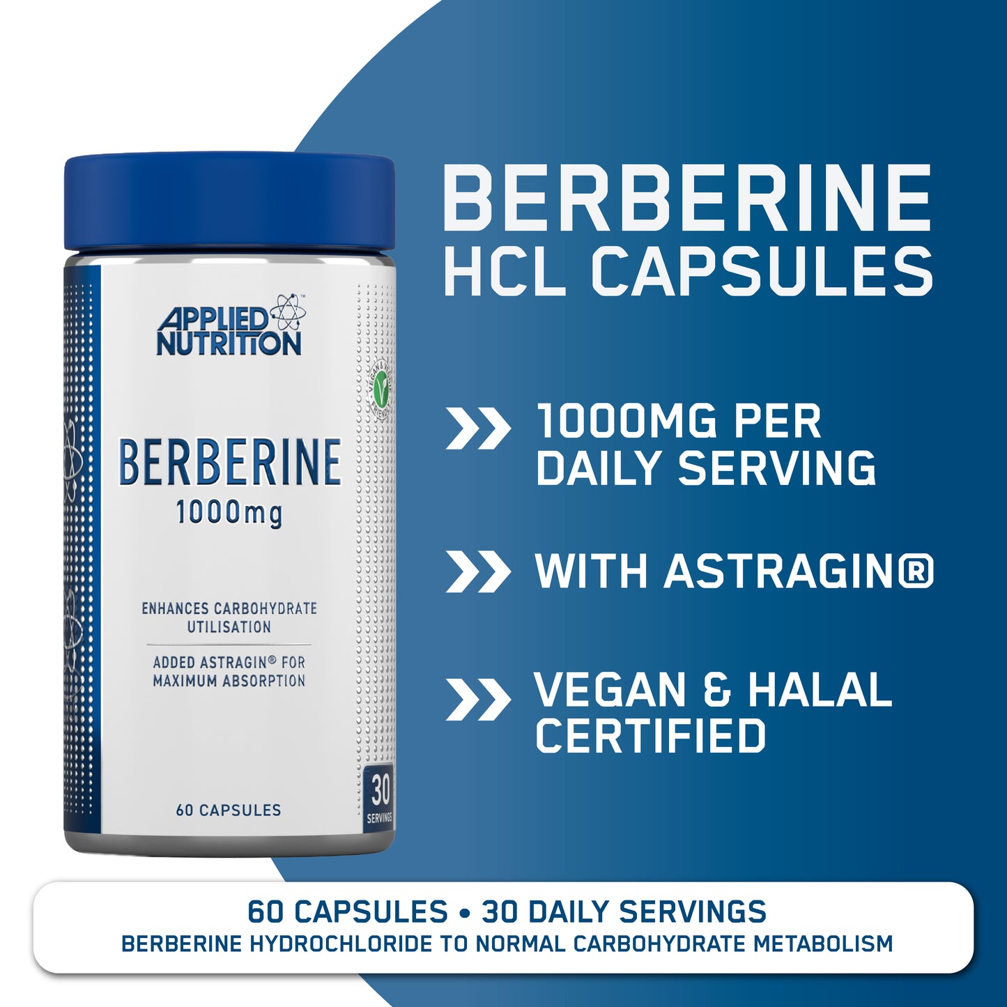 Berberine Capsules 1000mg (60 caps.)