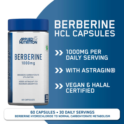 Berberine Capsules 1000mg (60 caps.)