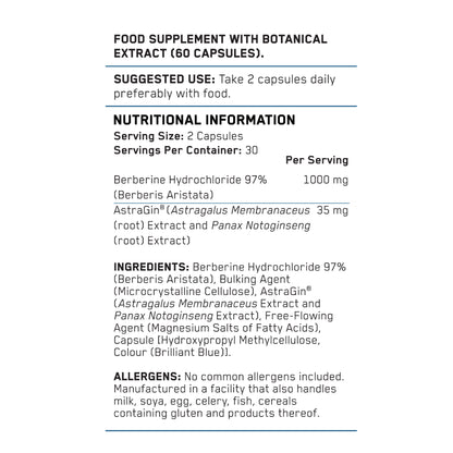 Berberine Capsules 1000mg (60 caps.)