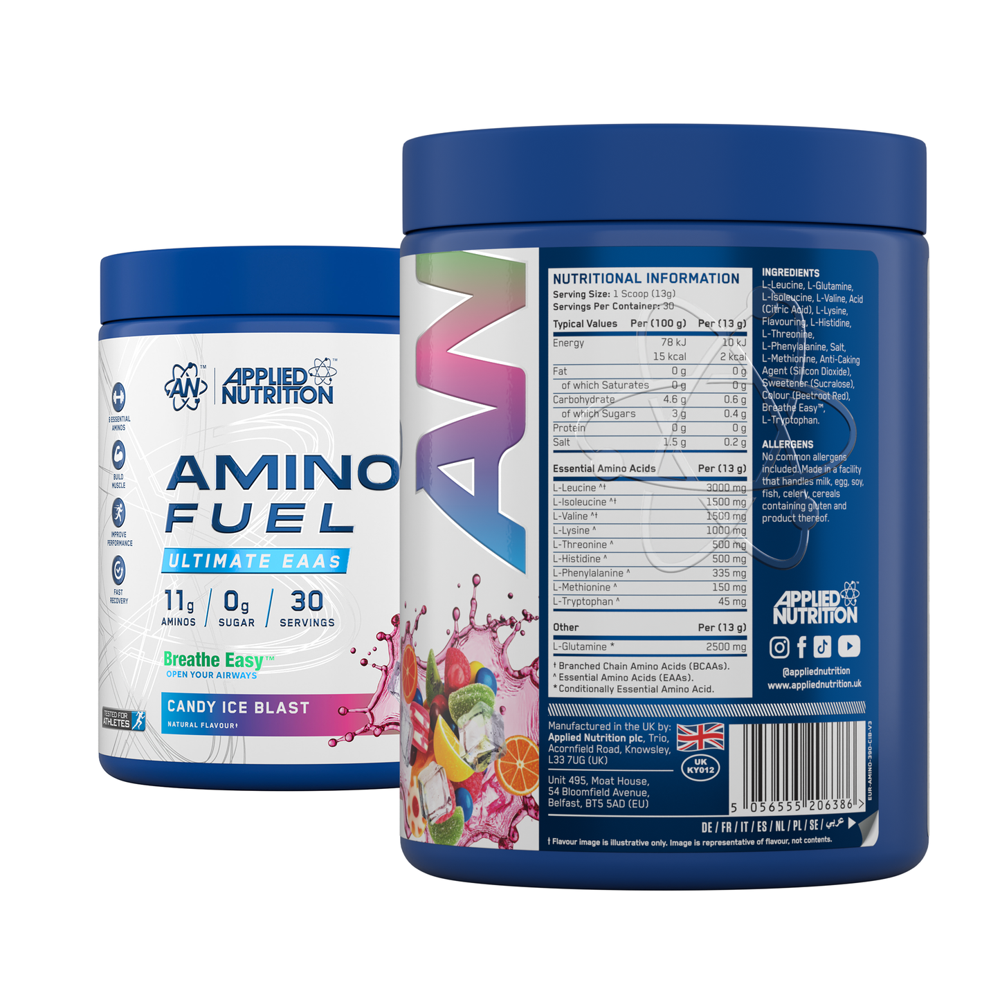 Amino Fuel EAA 390 gr - Ácidos Aminados Esenciales para Rendimiento