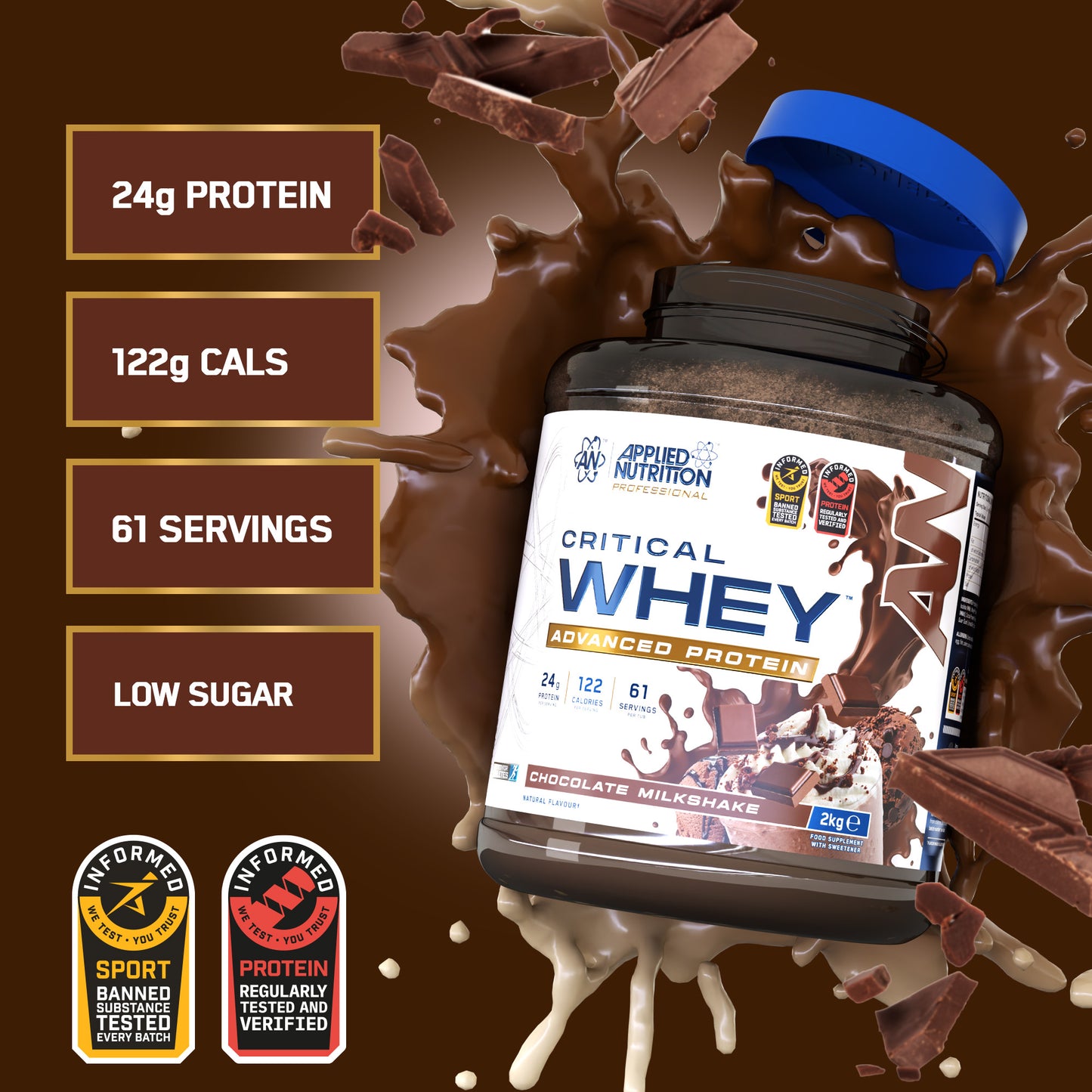 Critical Whey Protein 2kg (67 Servings)
