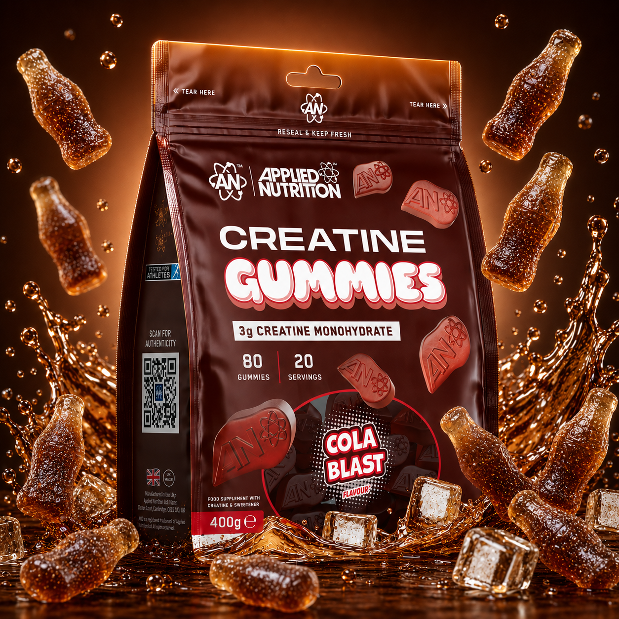 Pure Creatine Gummies (20 Servings)