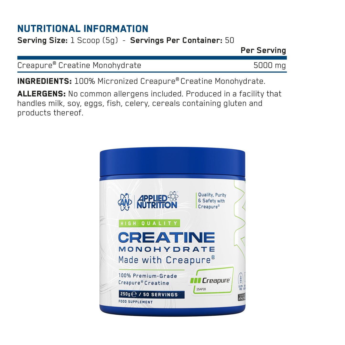 Creapure Creatine Monohydrate 250 g