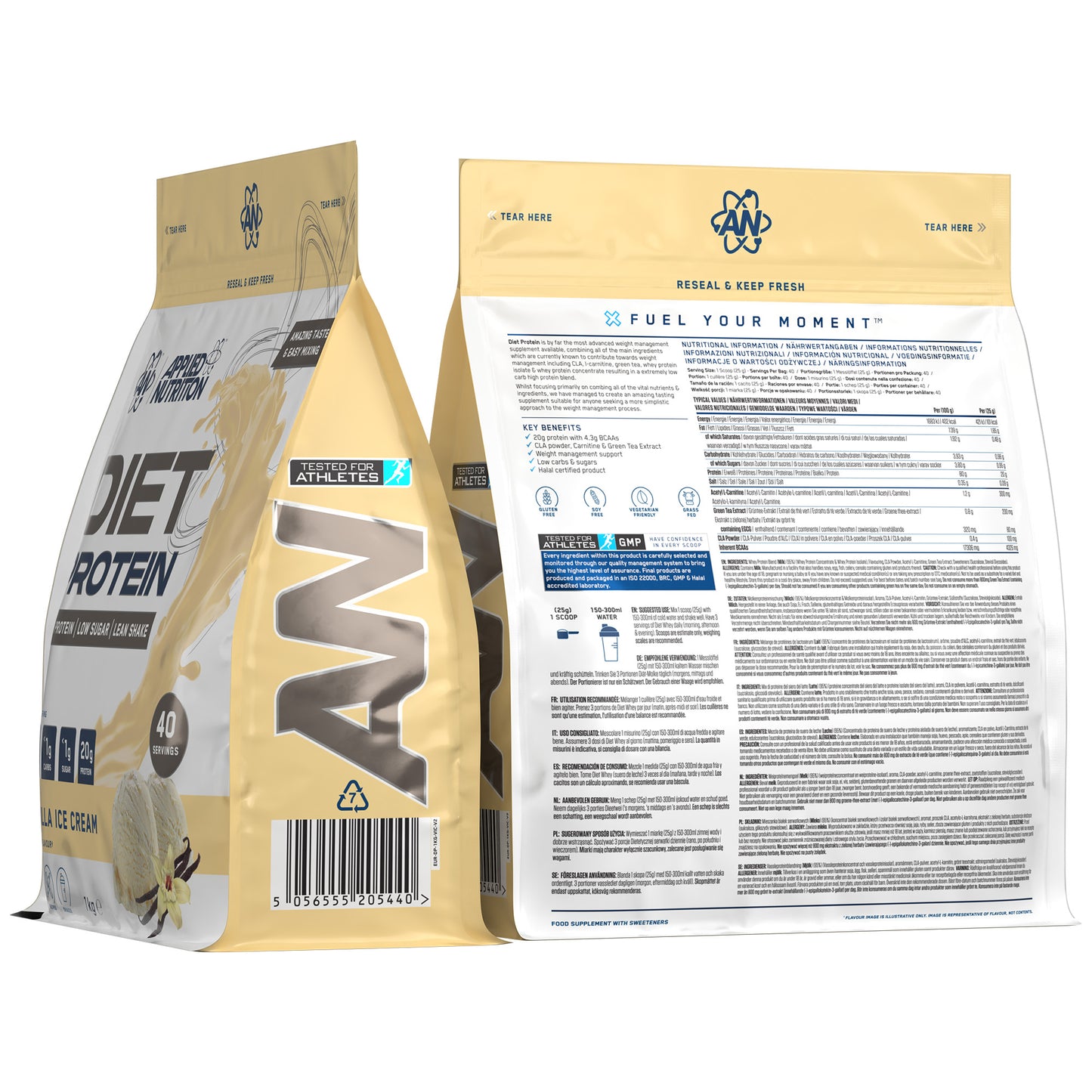 Diet Whey 1kg  40 Serv.