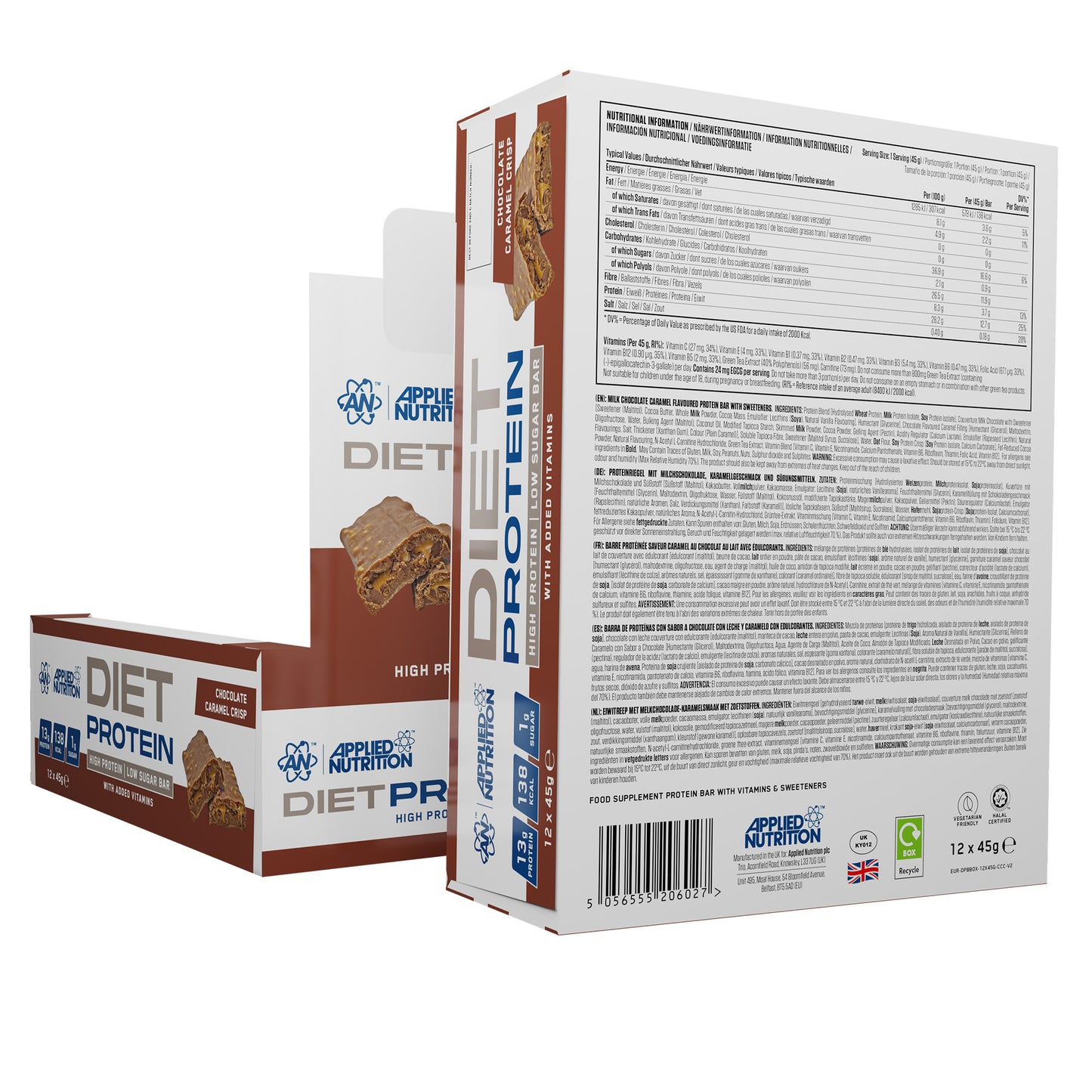 Diet Protein Bar 12 x 45 gr