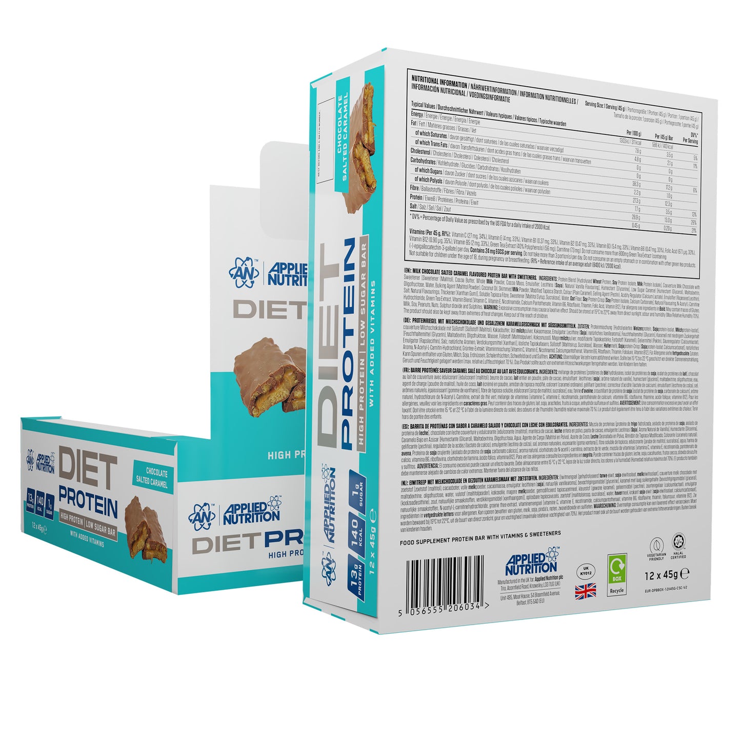 Diet Protein Bar 12 x 45 gr