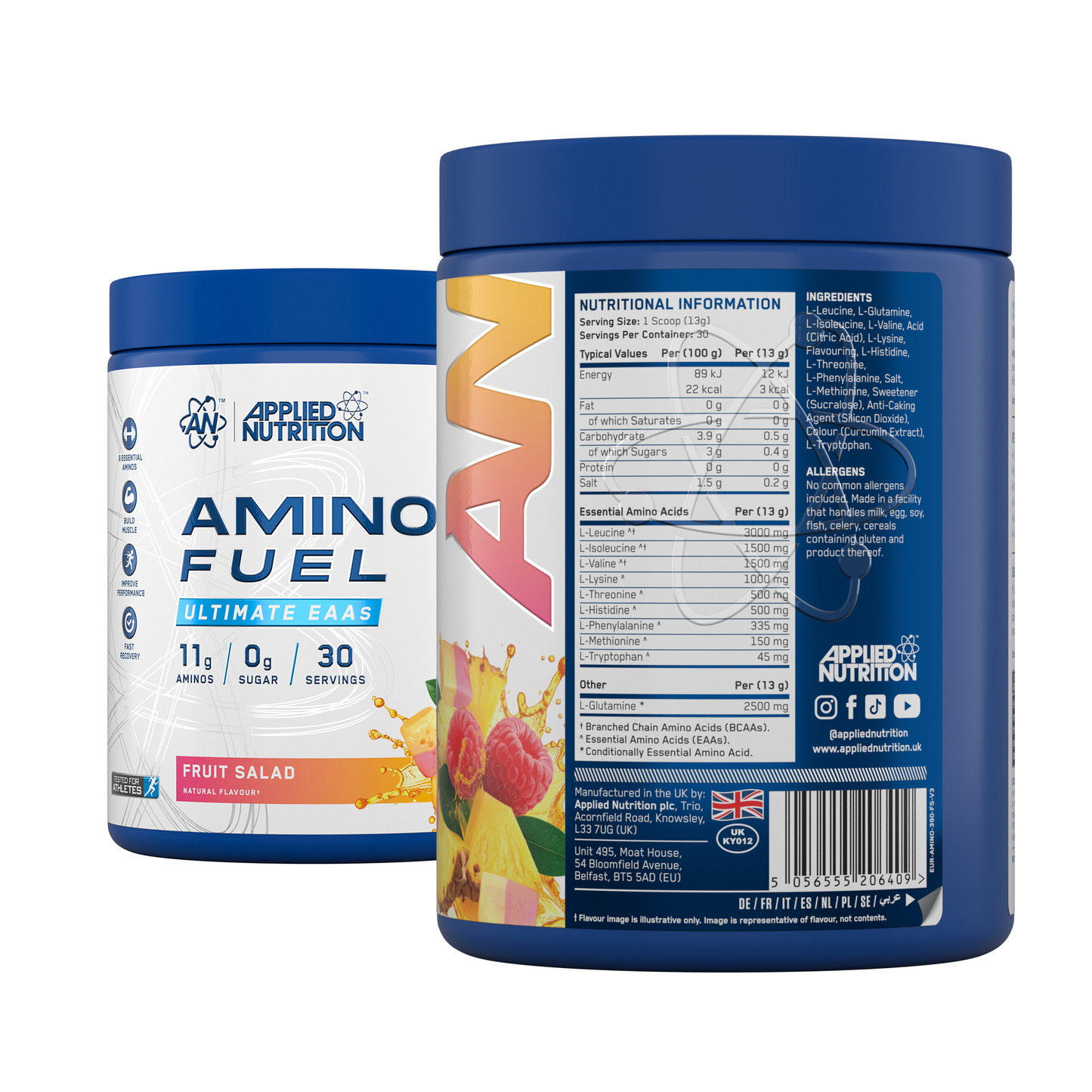 Amino Fuel EAA 390 gr - Ácidos Aminados Esenciales para Rendimiento