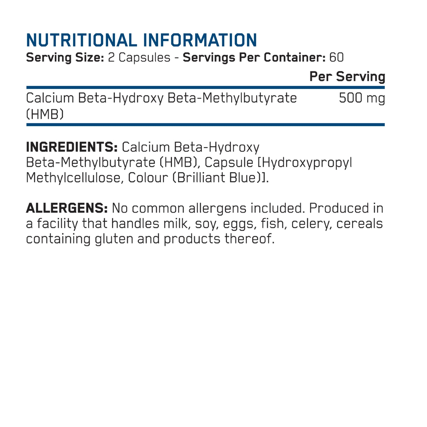 HMB 500mg Capsules