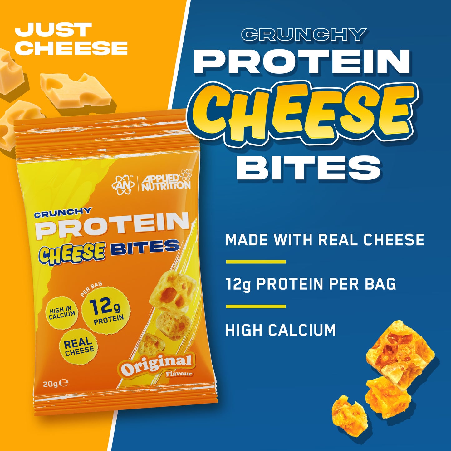 Protein Crunchy Cheese Bites 10 x 20gr