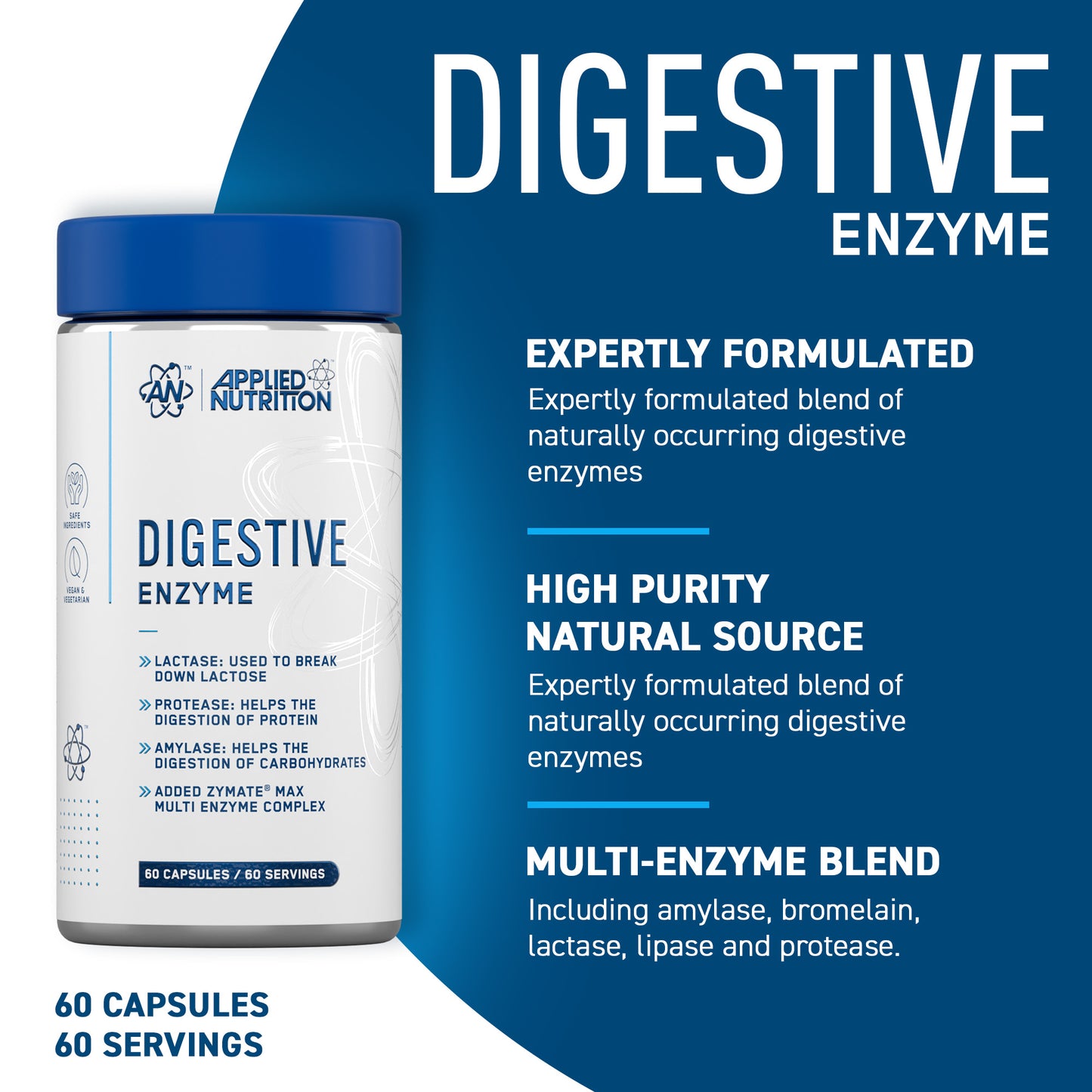 Digestive Enzyme Capsules - 60 Servings