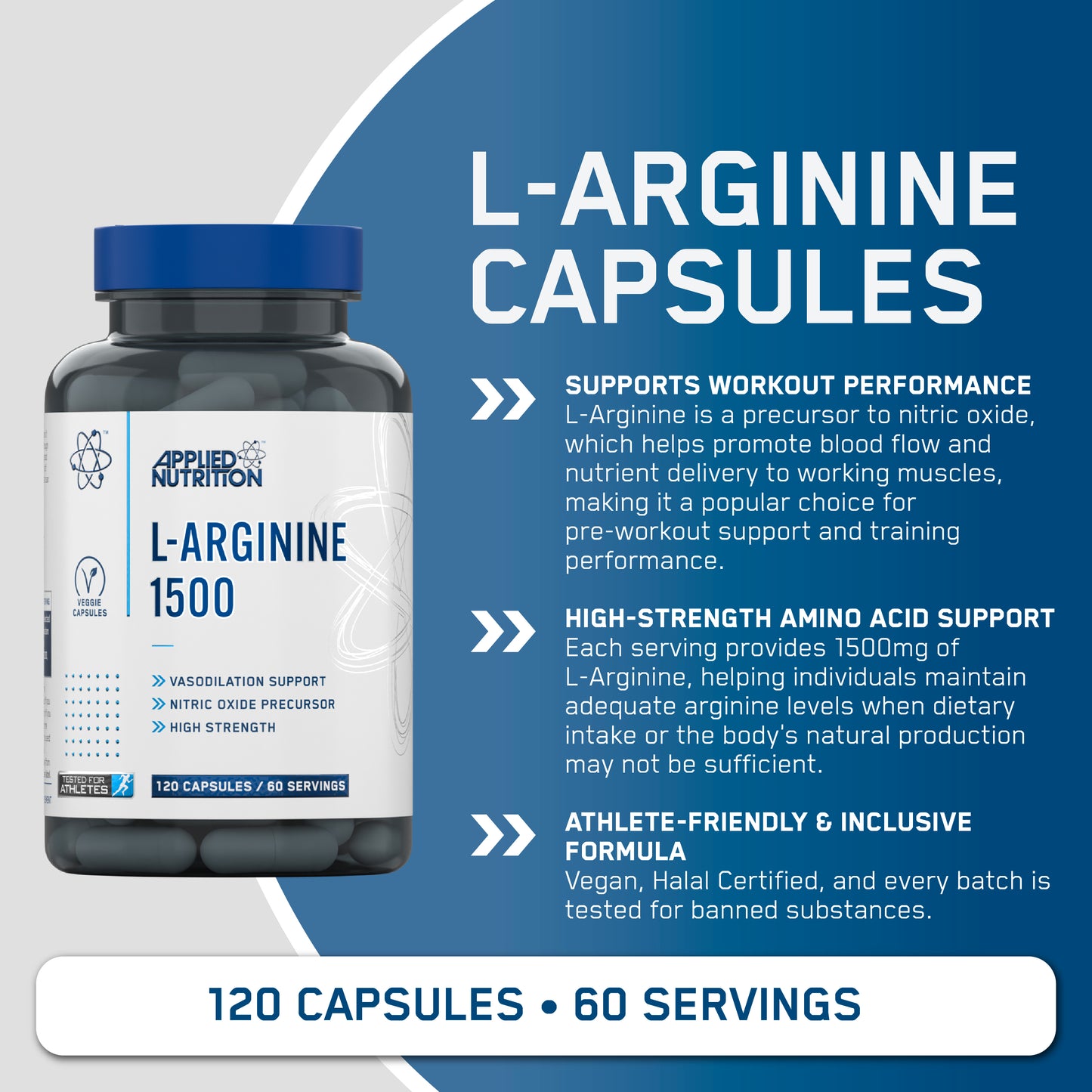 L-Arginine 1500 120 Caps