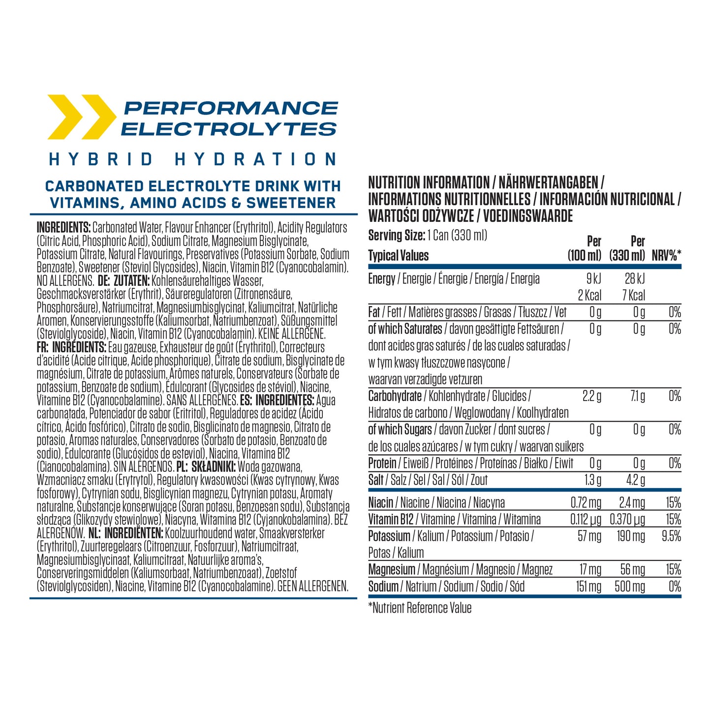 Na11 Hydration 12 x 330ml.