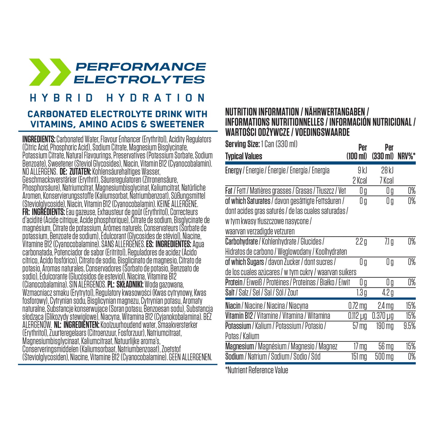 Na11 Hydration 12 x 330ml.