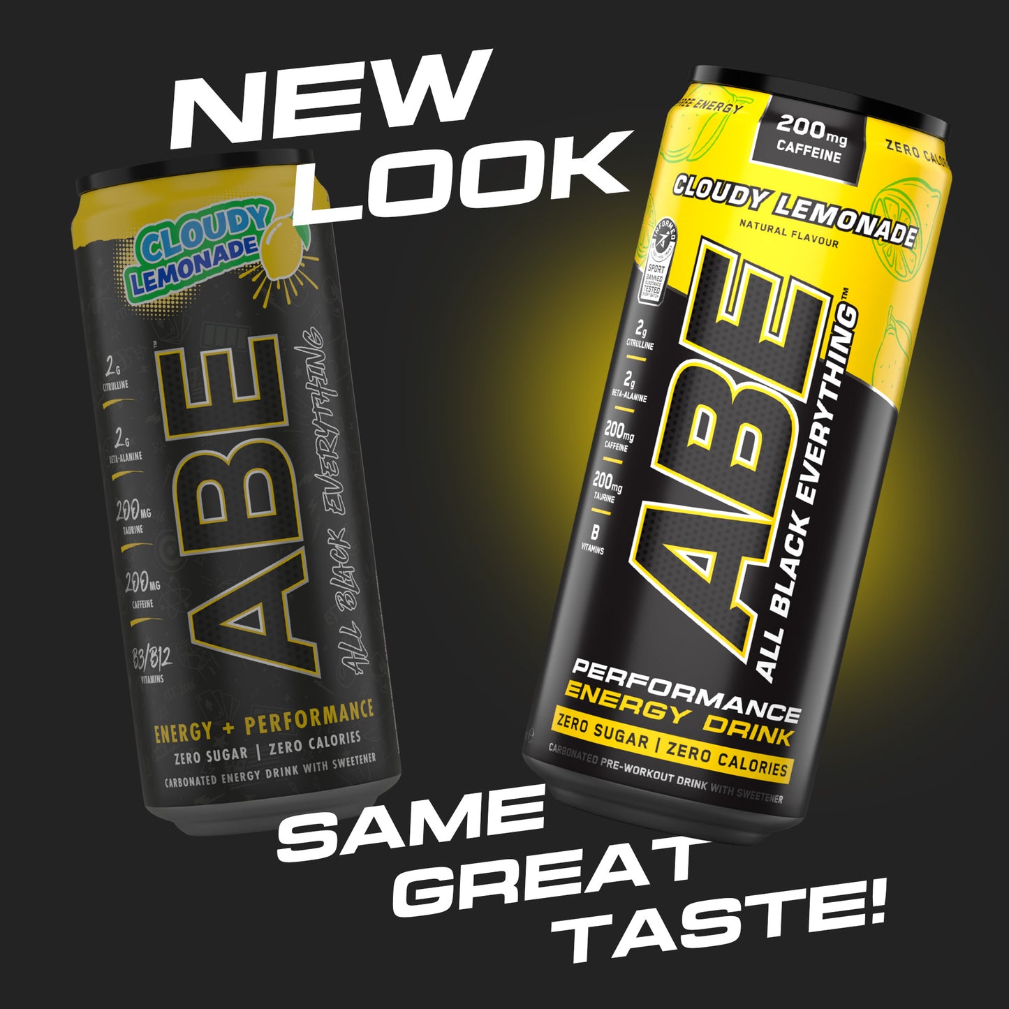 ABE - Energy & Performance Pre Workout Cans x12 - Sin azúcar.