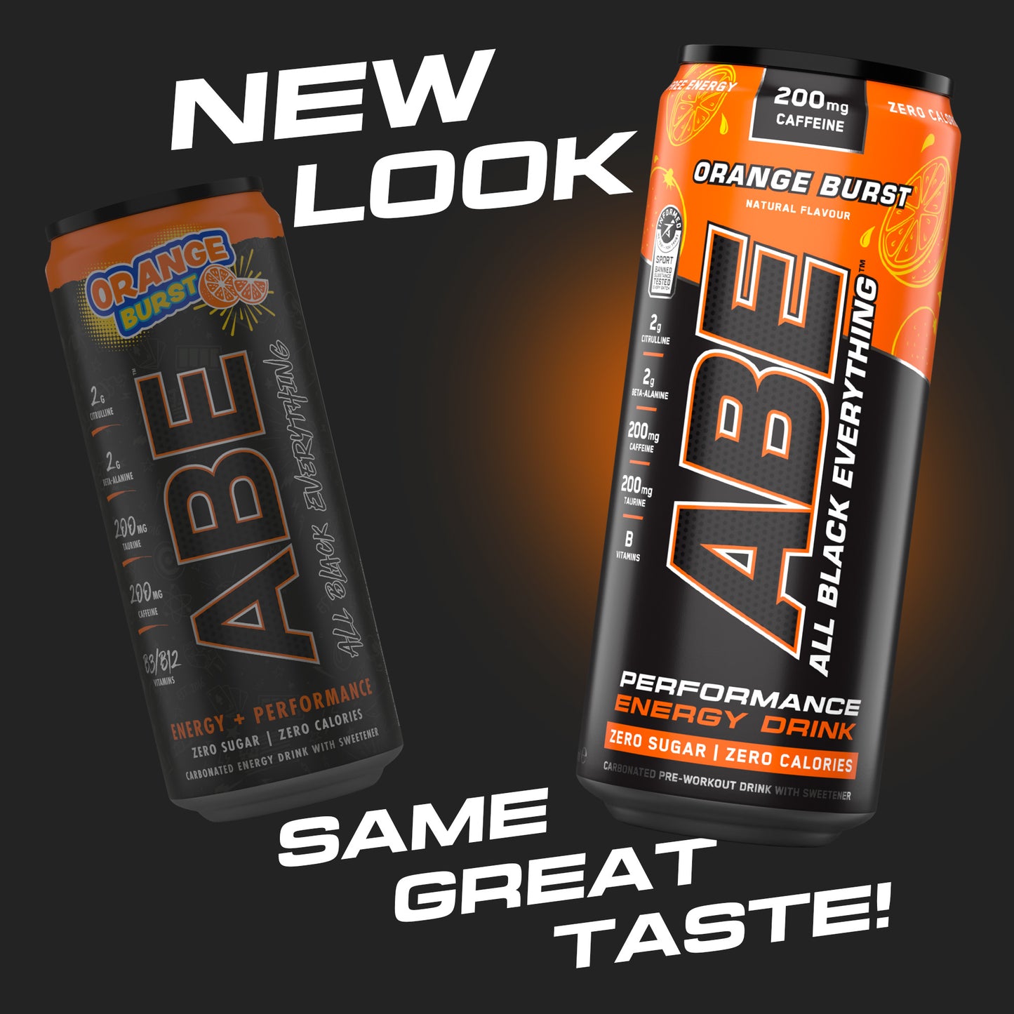 ABE - Energy & Performance Pre Workout Cans x12 - Sin azúcar.