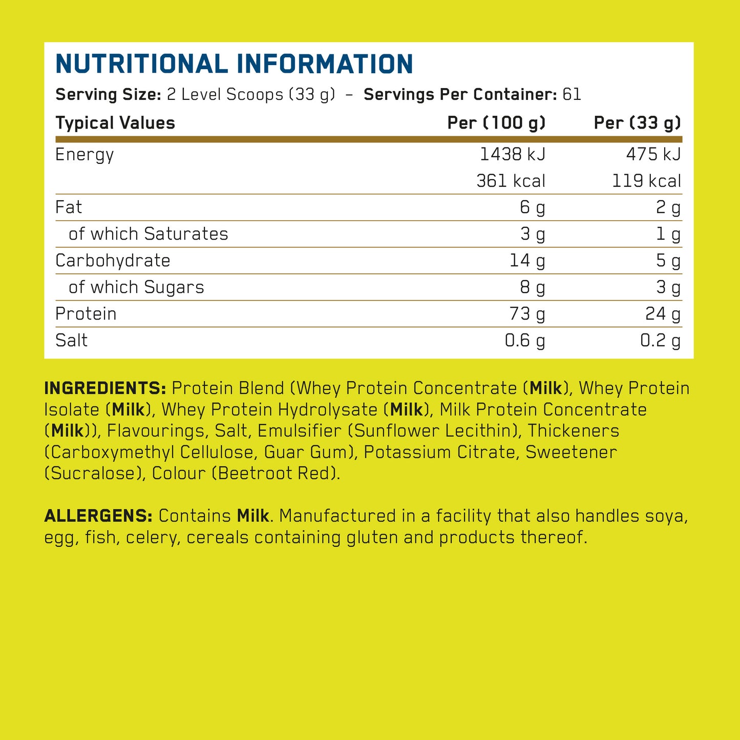 Critical Whey Protein 2kg (67 Servings)