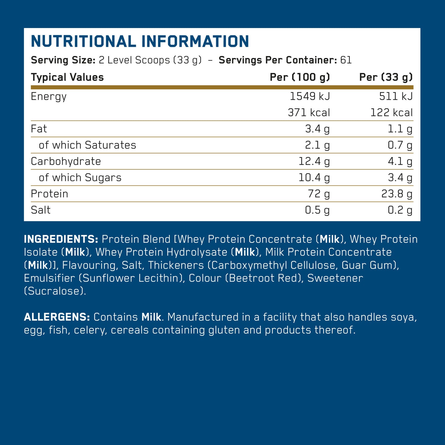 Critical Whey Protein 2kg (67 Servings)