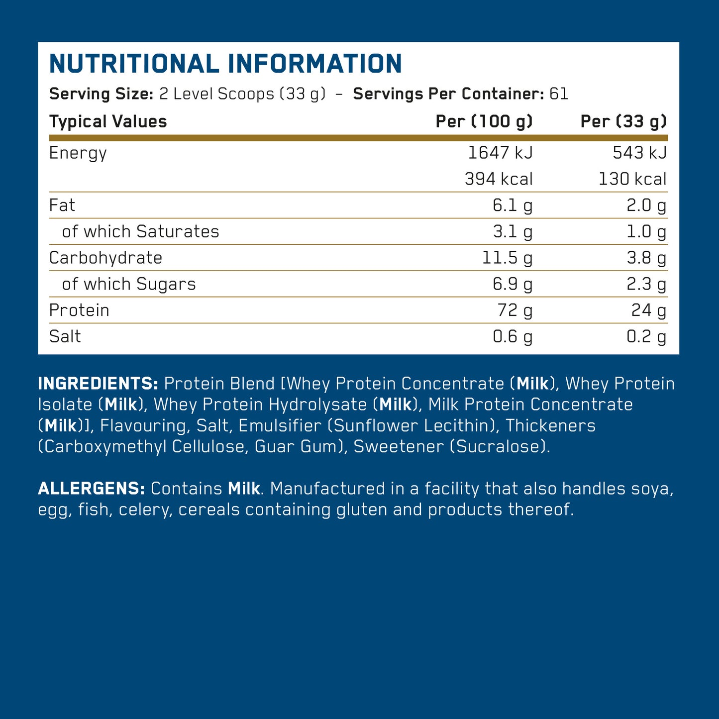 Critical Whey Protein 2kg (67 Servings)