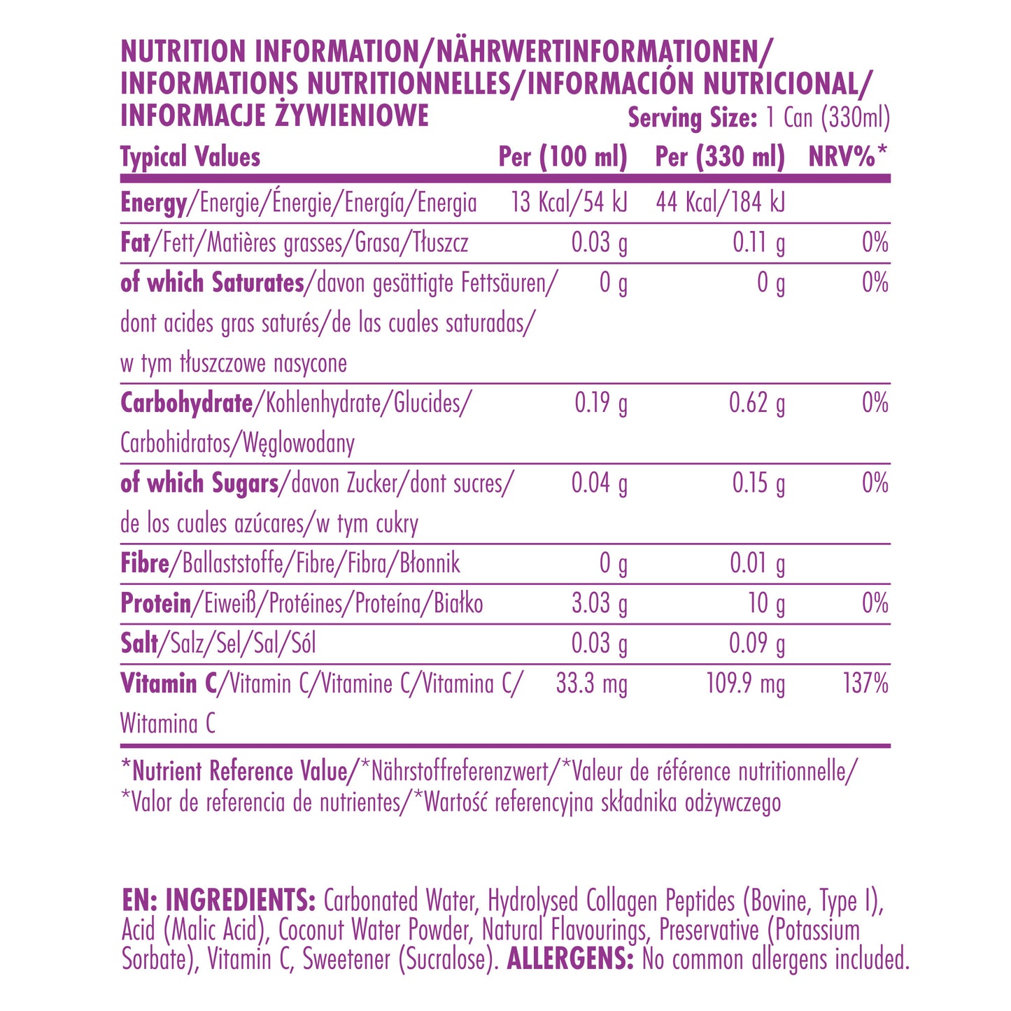 Agua con gas Proteica 330ml - x12