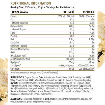 Critical Mass Professional 6kg - Lean Mass Gainer (40 Servings)