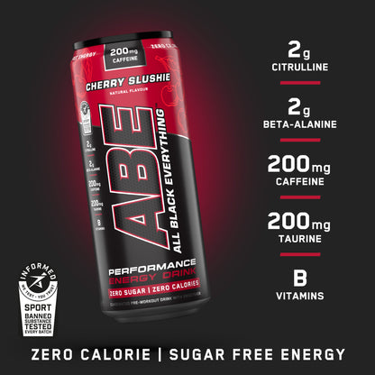 ABE - Energy & Performance Pre Workout Cans x12 - Sin azúcar.