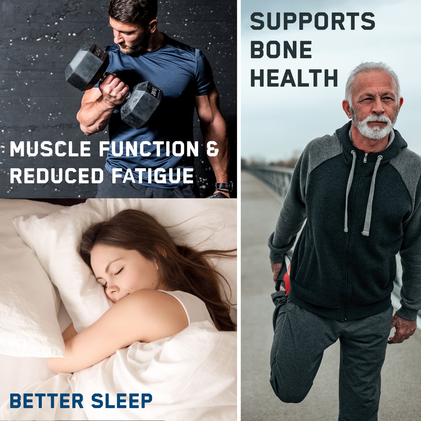 Tri-Magnesium Powder – Magnesium Bisglycinate, Citrate & Taurate