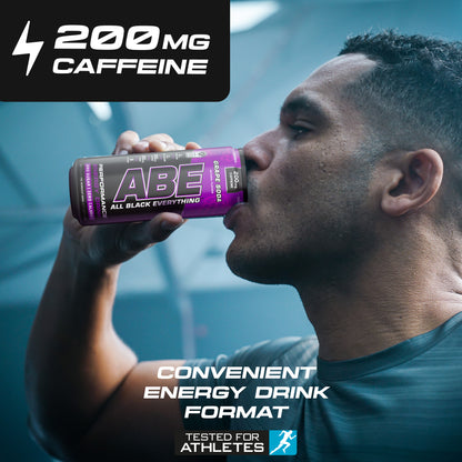 ABE - Energy & Performance Pre Workout Cans x12 - Sin azúcar.