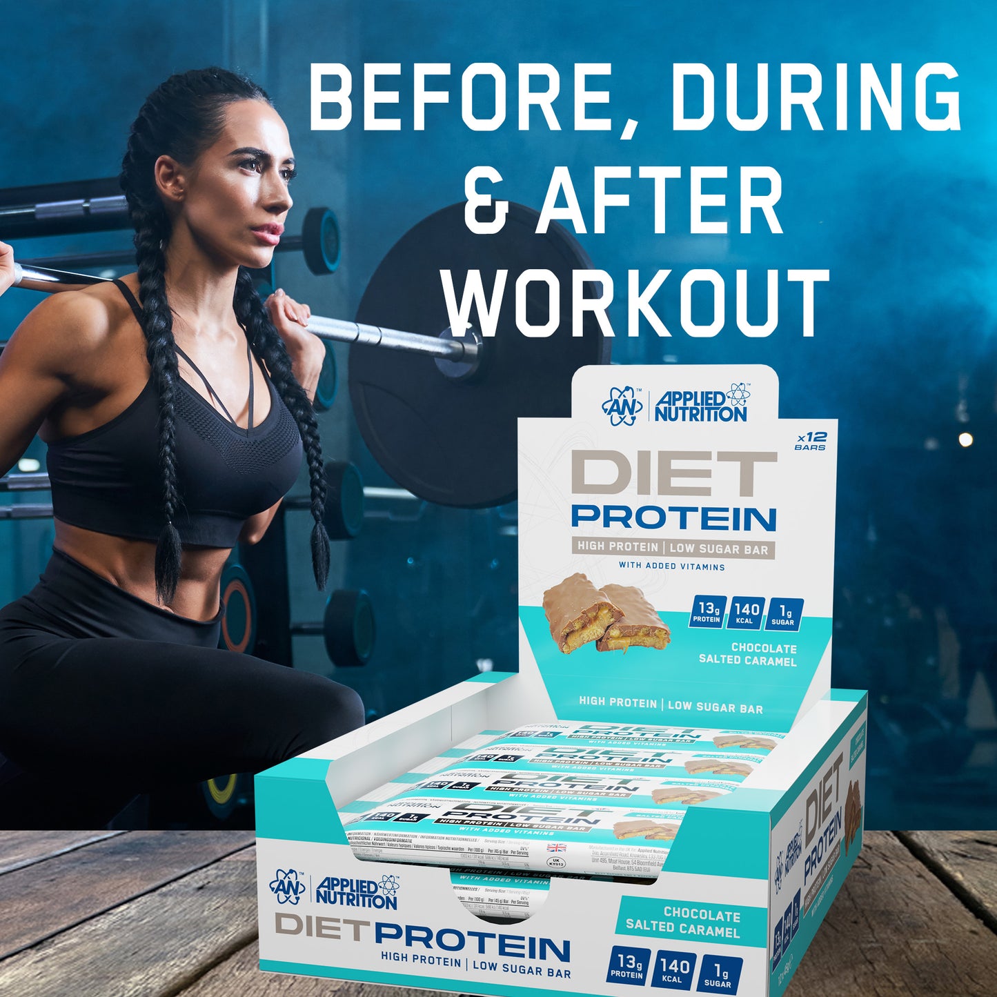 Diet Protein Bar 12 x 45 gr