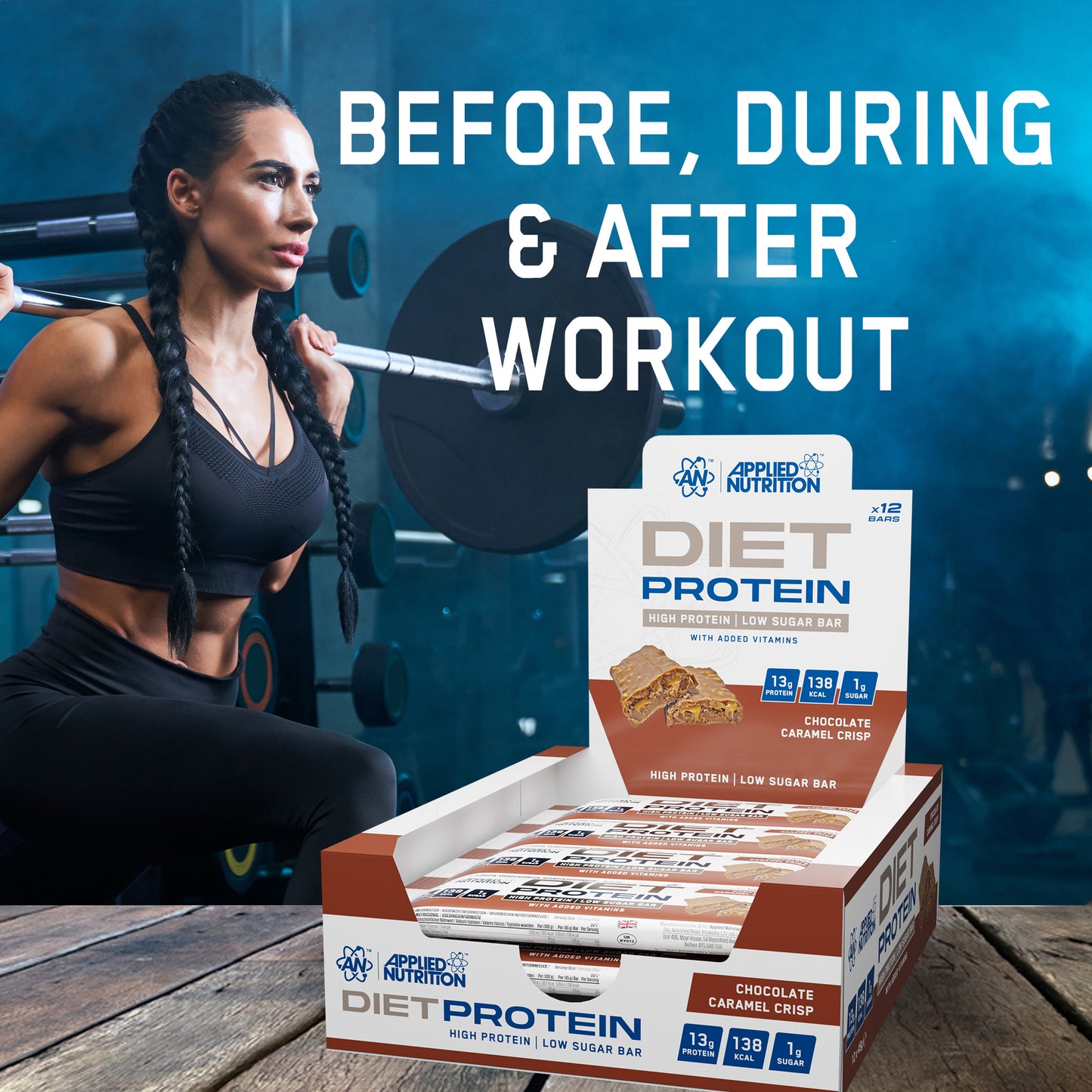 Diet Protein Bar 12 x 45 gr